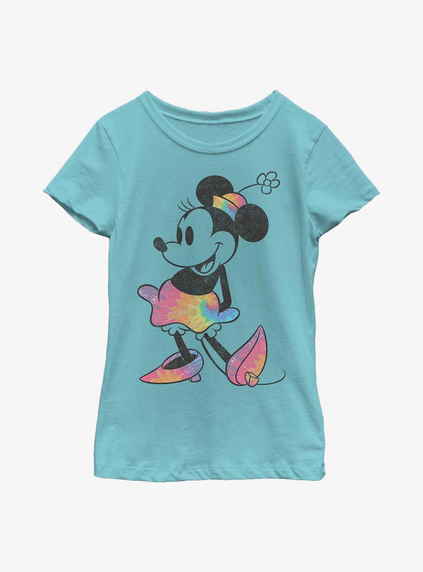 Disney Minnie Mouse Tie Dye Minnie Youth Girls T-Shirt