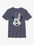 Disney Minnie Mouse American Bow Youth T-Shirt, NAVY HTR, hi-res