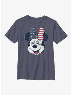 Disney Minnie Mouse American Bow Youth T-Shirt, , hi-res