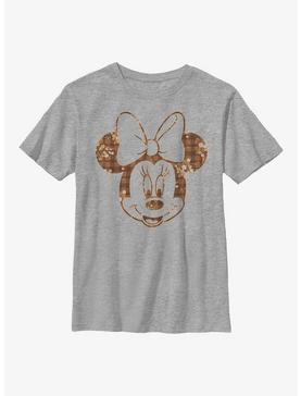 Disney Minnie Mouse Fall Floral Plaid Minnie Youth T-Shirt, , hi-res