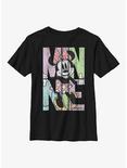 Disney Minnie Mouse Minnie Name Fill Youth T-Shirt, BLACK, hi-res