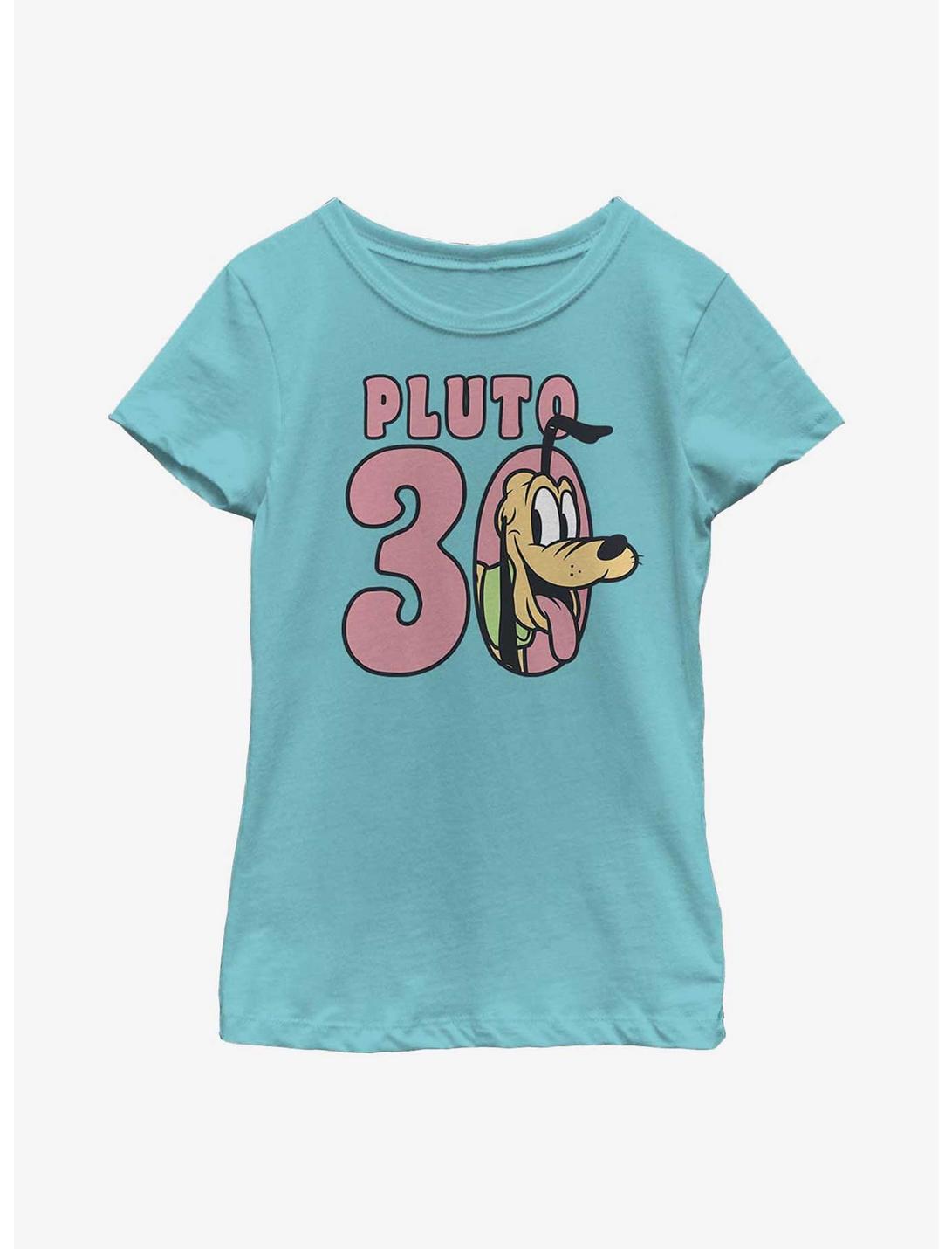 Disney Pluto Smiles Youth Girls T-Shirt, TAHI BLUE, hi-res