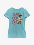 Disney Pluto Smiles Youth Girls T-Shirt, TAHI BLUE, hi-res