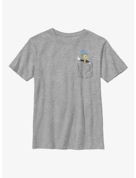 Disney Pinocchio Jiminy Pocket Youth T-Shirt, , hi-res