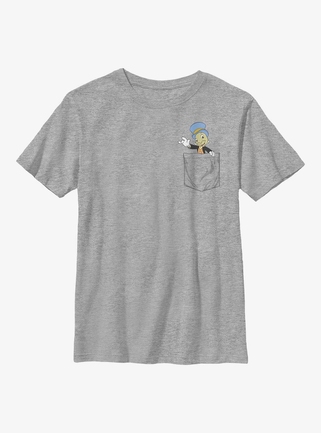 Disney Pinocchio Jiminy Pocket Youth T-Shirt, , hi-res