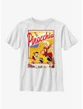 Disney Pinocchio Storybook Poster Youth T-Shirt, WHITE, hi-res