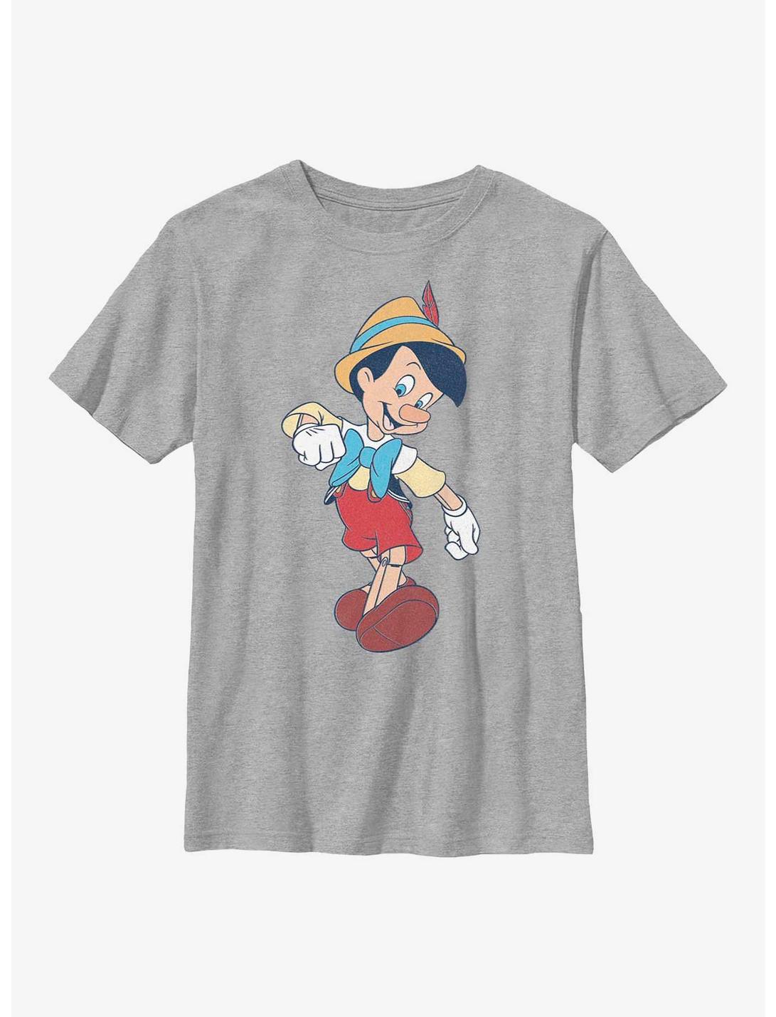 Disney Pinocchio Vintage Pinocchio Youth T-Shirt, ATH HTR, hi-res