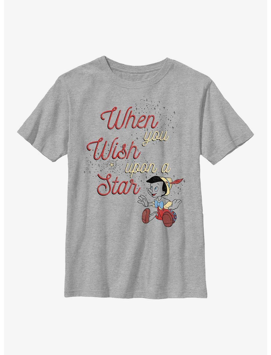 Disney Pinocchio Wishing Star Youth T-Shirt, ATH HTR, hi-res