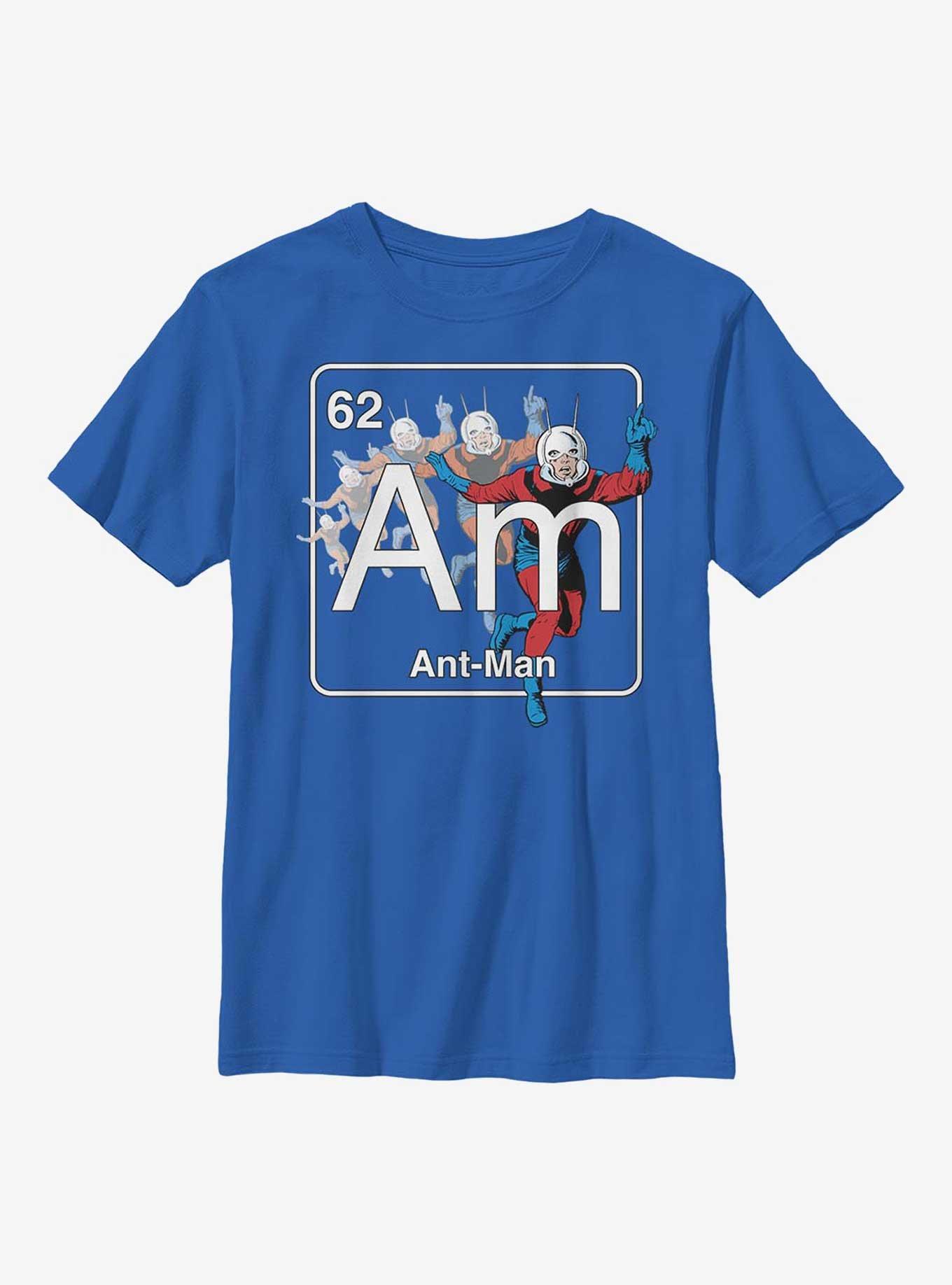 Marvel Ant Man Periodic Table Youth T-Shirt, ROYAL, hi-res