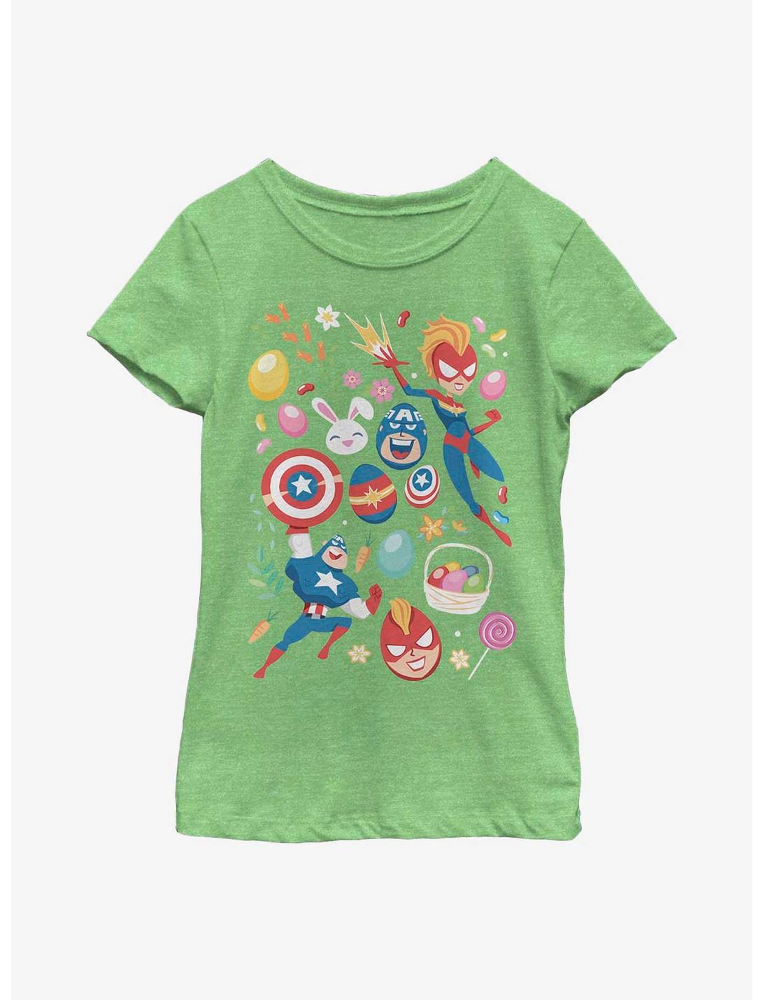Marvel Avengers Easter Youth Girls T-Shirt, GRN APPLE, hi-res