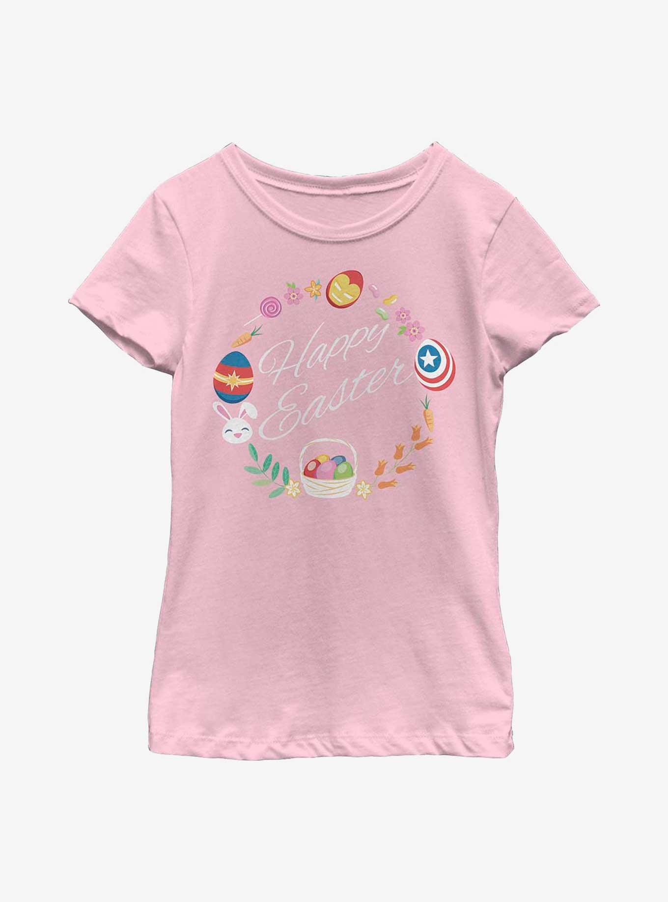 Marvel Avengers Marvel Easter Wreath Youth Girls T-Shirt, , hi-res