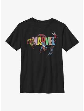 Marvel Avengers Logo Ensemble Youth T-Shirt, , hi-res