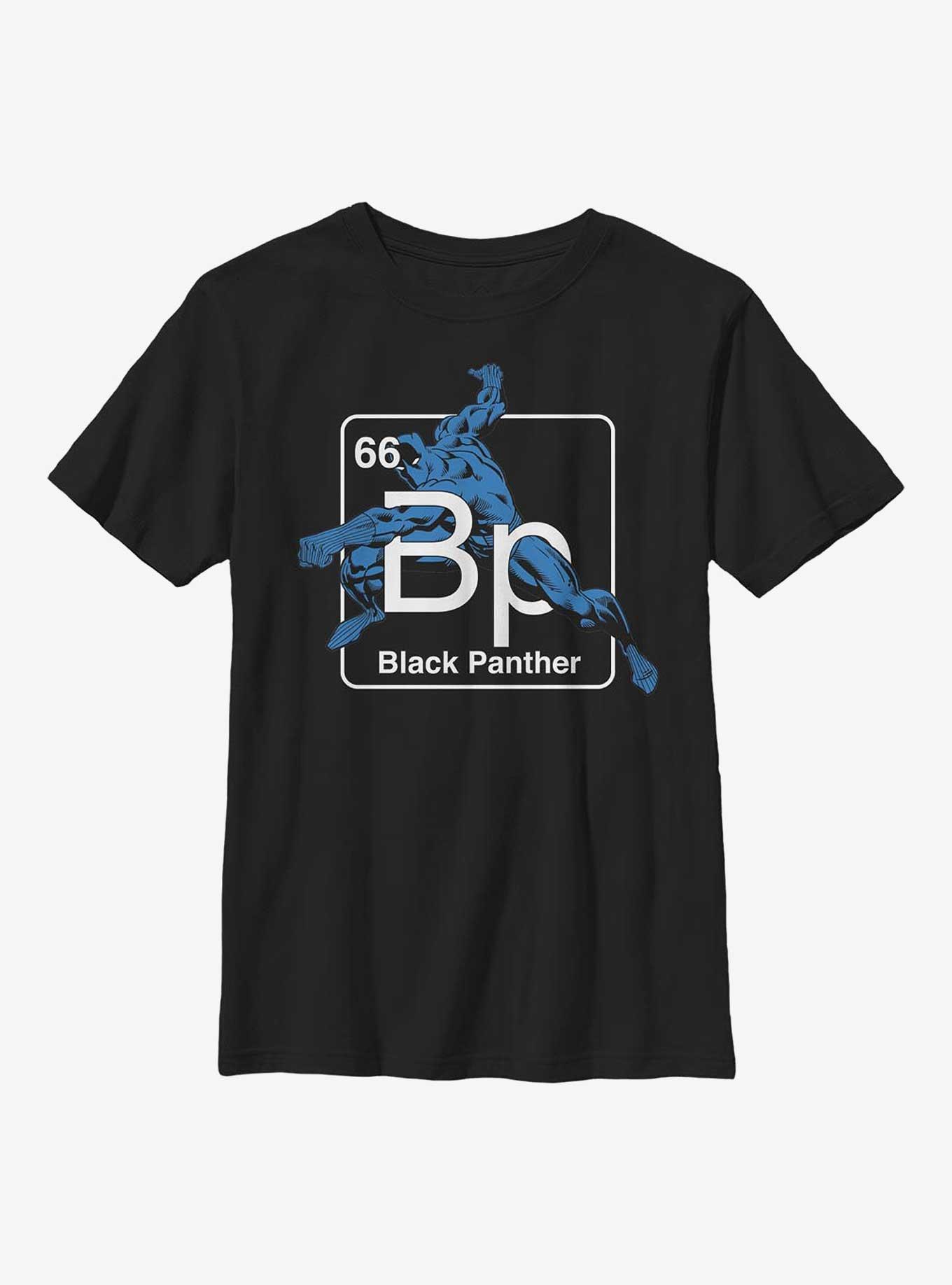 Marvel Black Panther Periodic Table Black Panther Youth T-Shirt, BLACK, hi-res