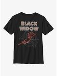 Marvel Black Widow Classic Youth T-Shirt, BLACK, hi-res
