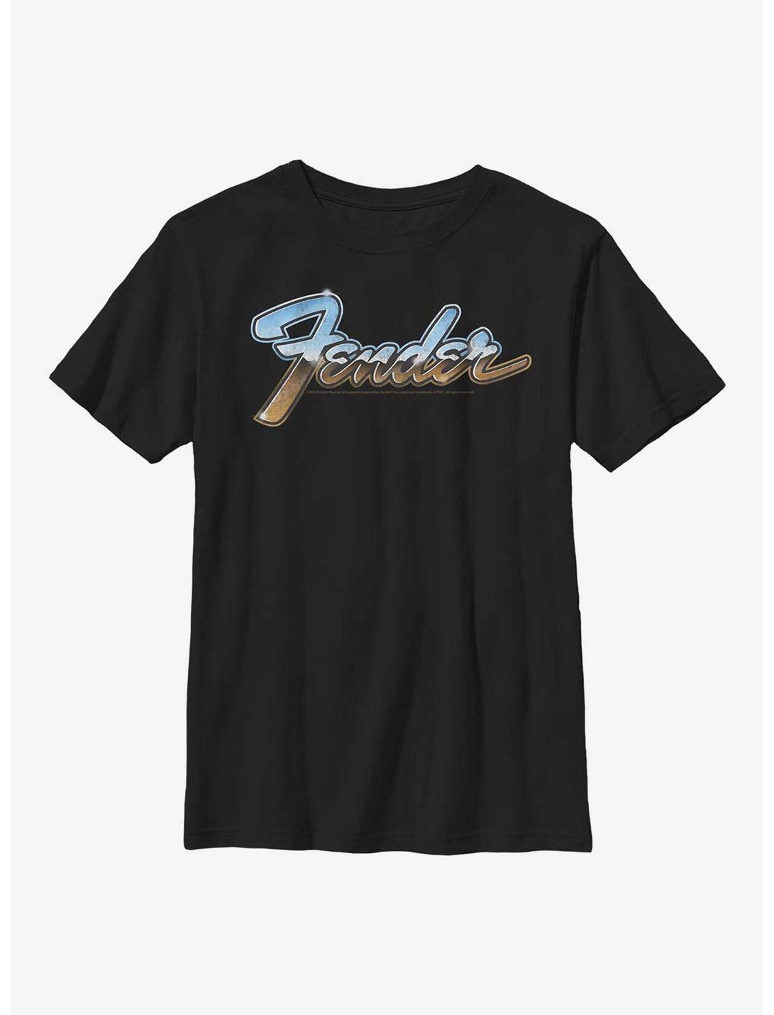 Fender Chrome Youth T-Shirt, BLACK, hi-res