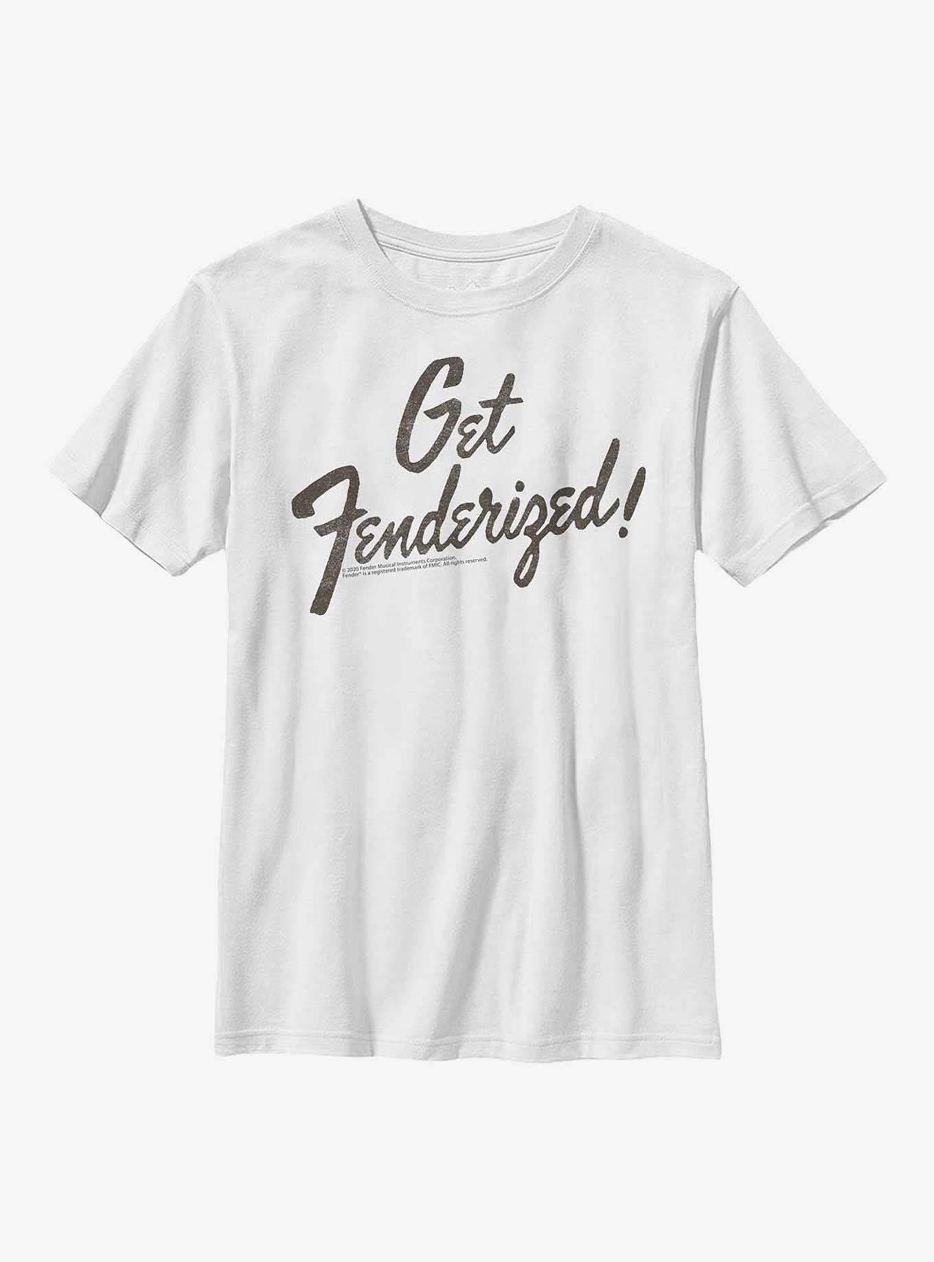 Fender Get Fenderized Youth T-Shirt, WHITE, hi-res