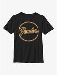 Fender Neon Logo Youth T-Shirt, BLACK, hi-res