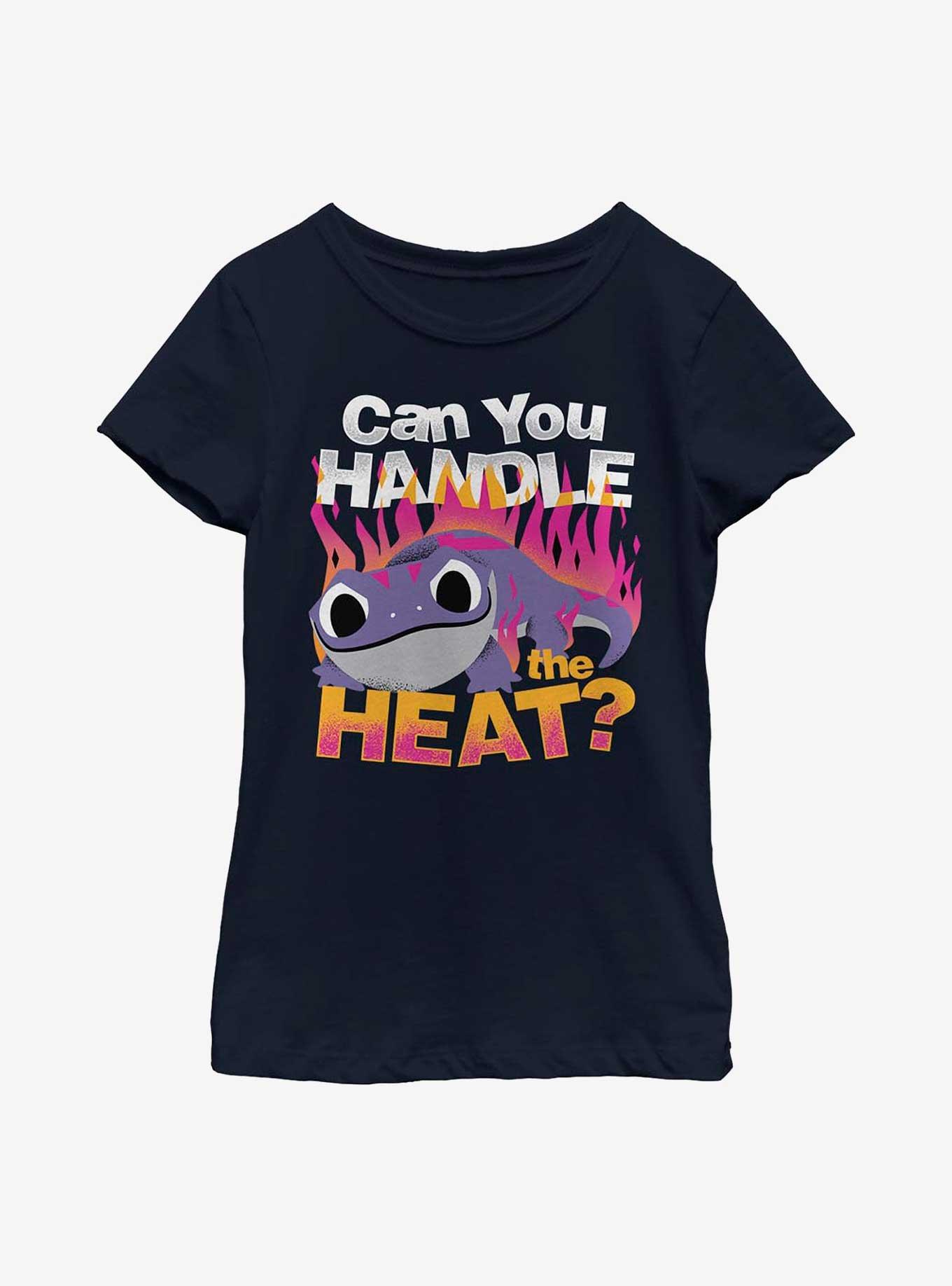 Disney Frozen 2 Handle Heat Youth Girls T-Shirt, NAVY, hi-res