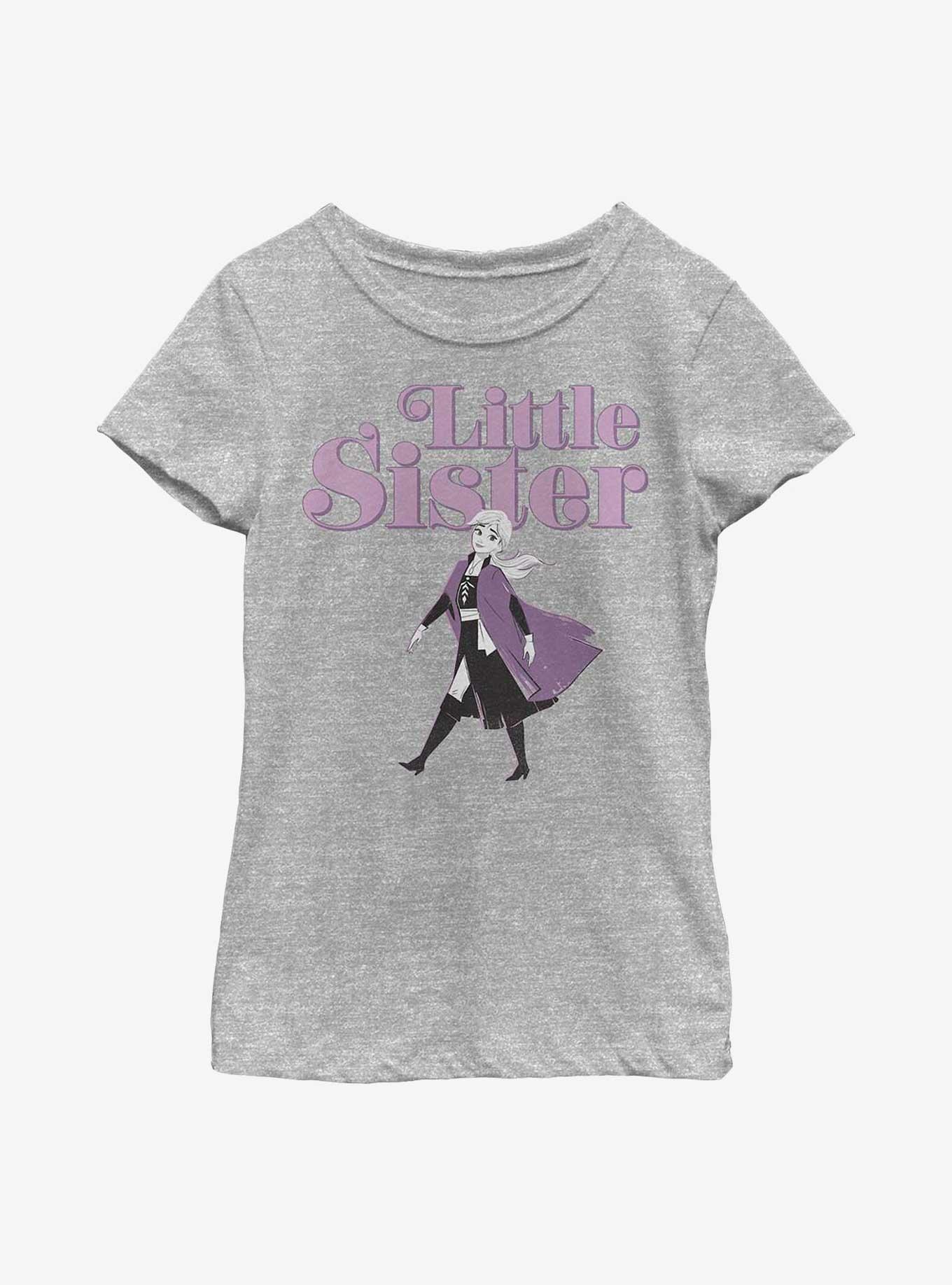 Disney Frozen 2 Little Sister Youth Girls T-Shirt, ATH HTR, hi-res