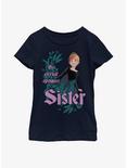 Disney Frozen 2 Optimist Sister Youth Girls T-Shirt, NAVY, hi-res
