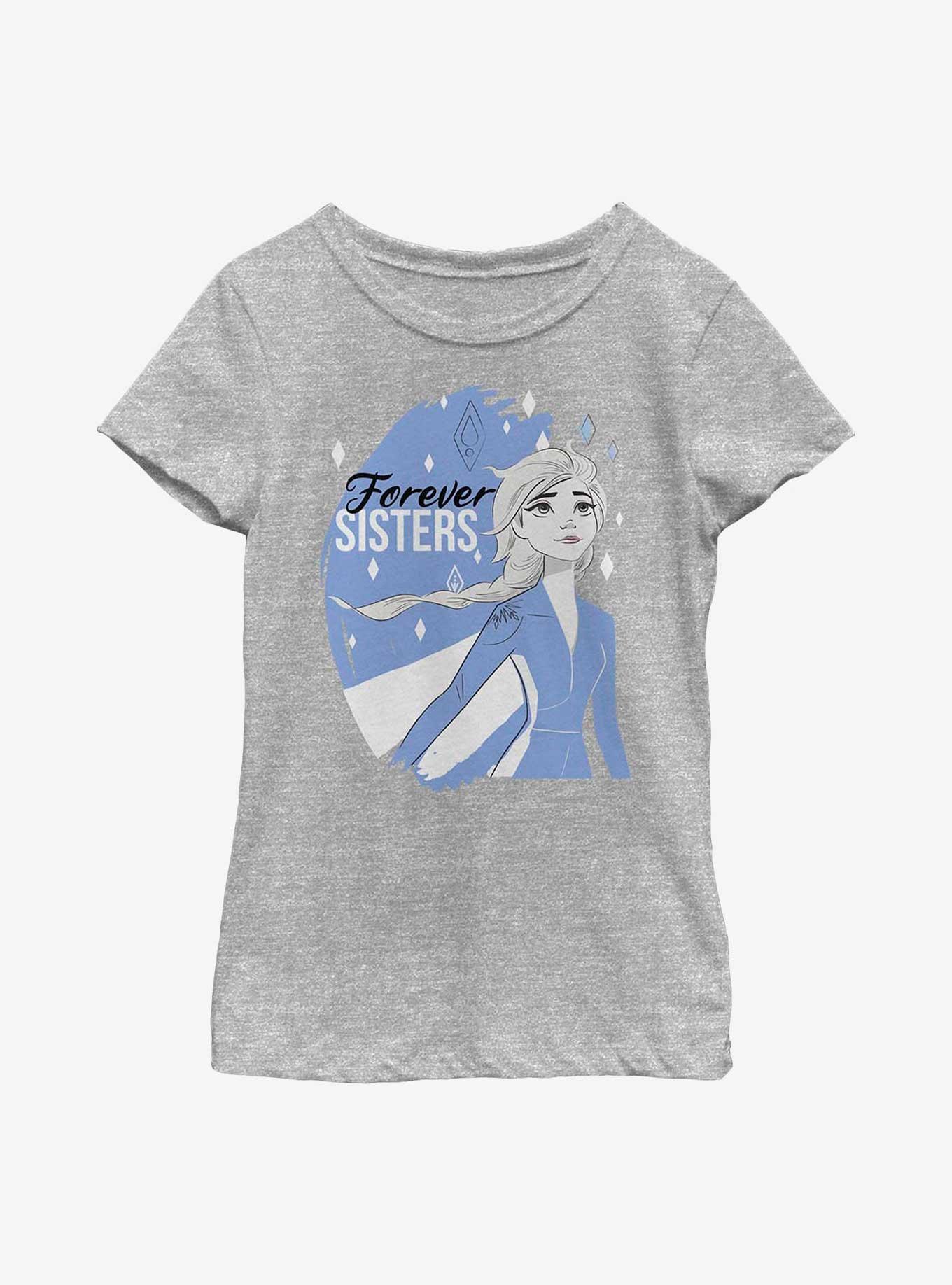 Disney Frozen 2 Sister Elsa Youth Girls T-Shirt, ATH HTR, hi-res