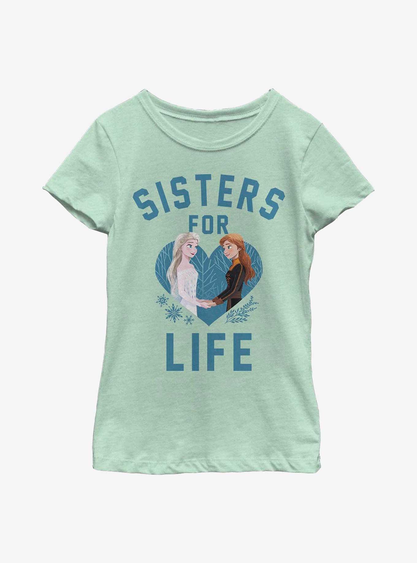 Disney Frozen 2 Sisters For Life Youth Girls T-Shirt, MINT, hi-res