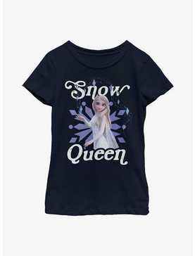 Disney Frozen 2 Snow Queen Youth Girls T-Shirt, NAVY, hi-res
