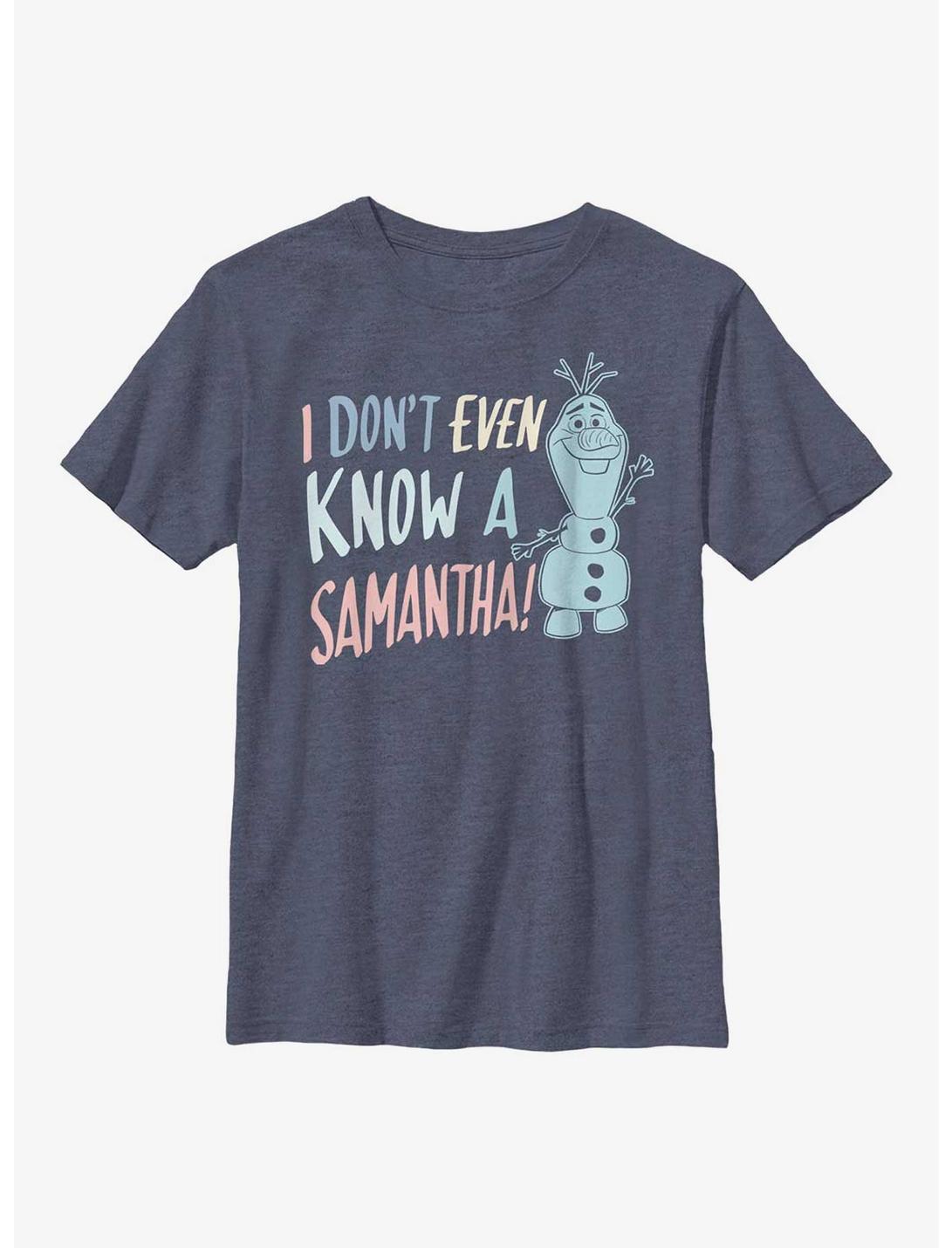 Disney Frozen 2 I Don't Know Samantha Youth T-Shirt, NAVY HTR, hi-res