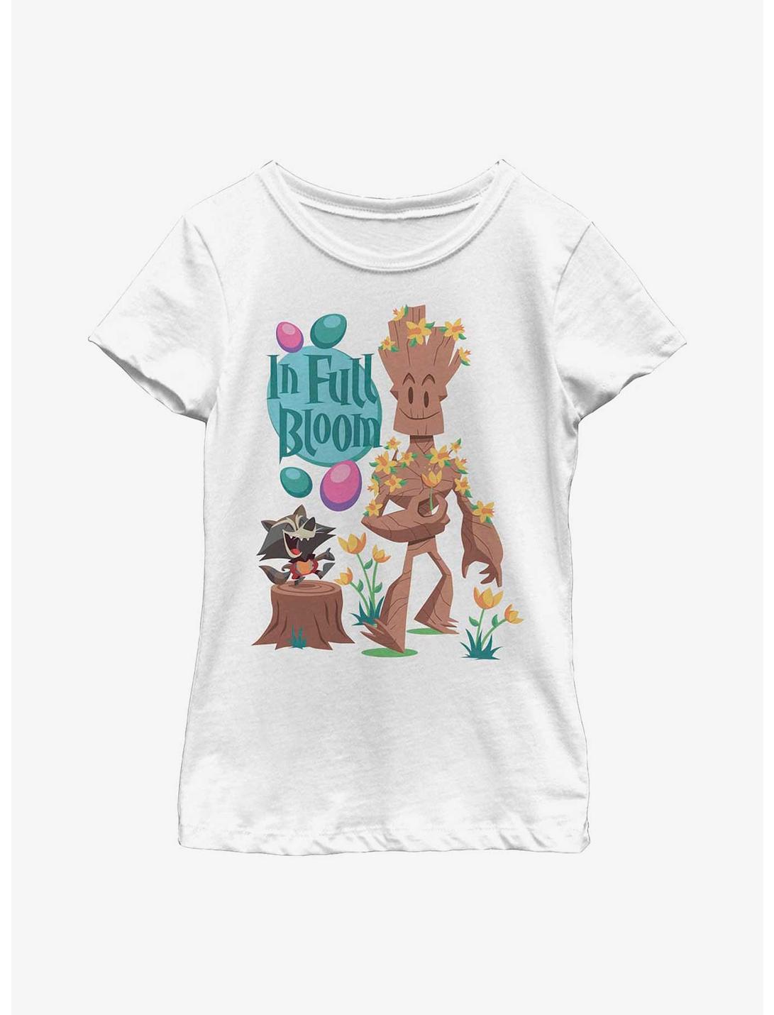 Marvel Guardians Of The Galaxy Groot Bloom Youth Girls T-Shirt, WHITE, hi-res
