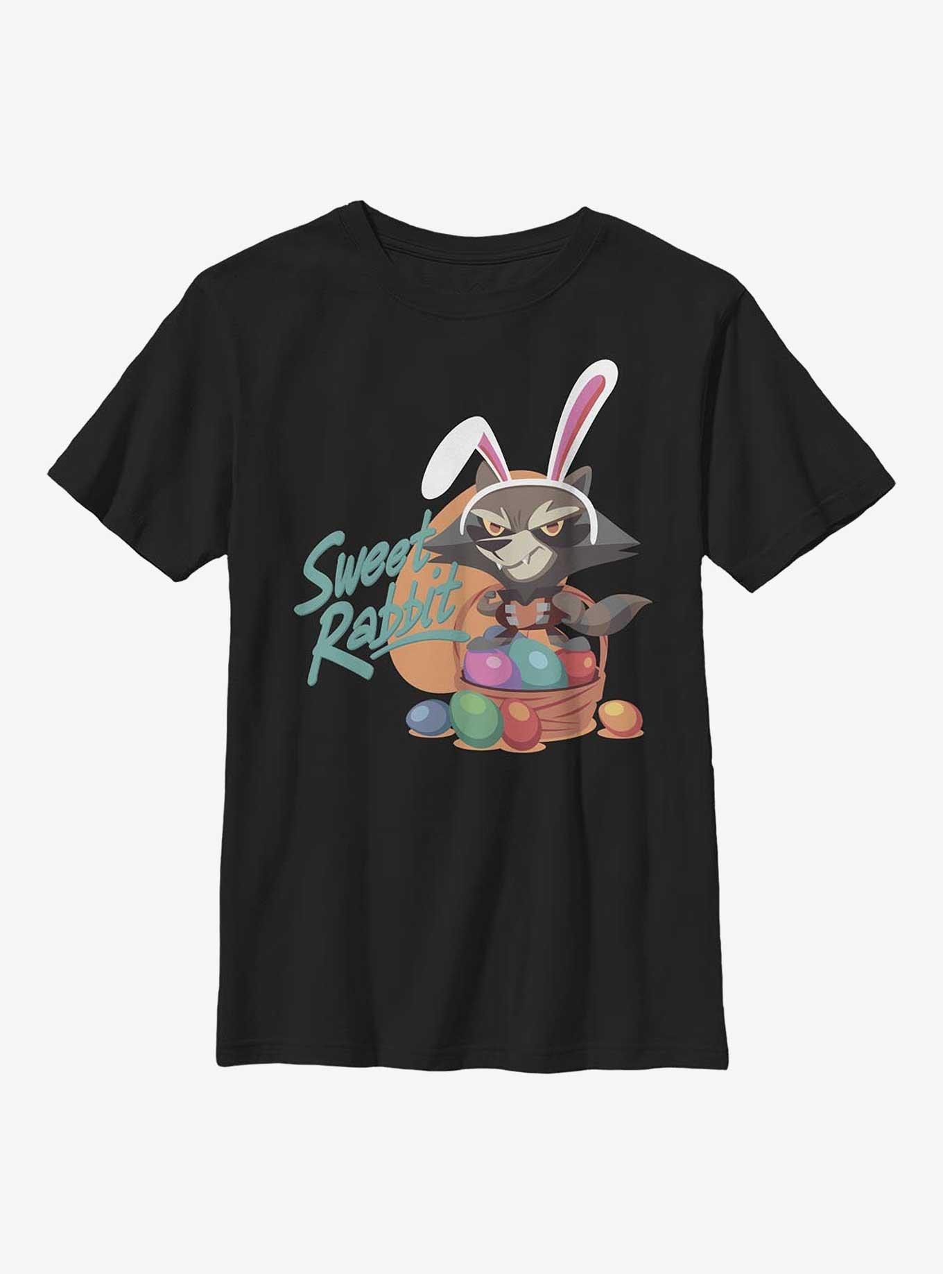 Marvel Guardians Of The Galaxy Sweet Rocket Youth T-Shirt, BLACK, hi-res