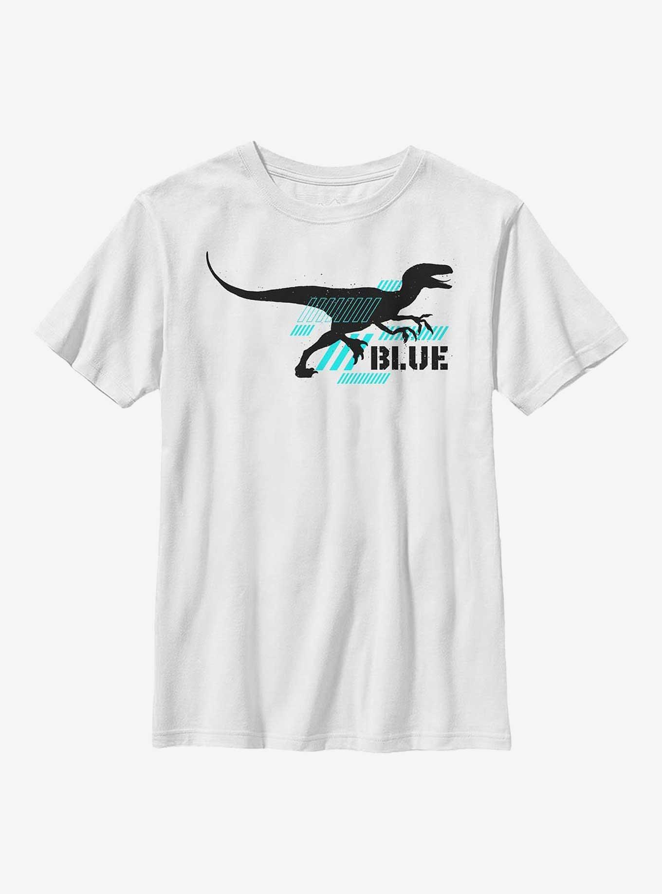 Jurassic Park Blue Tech Glyph Youth T-Shirt, , hi-res