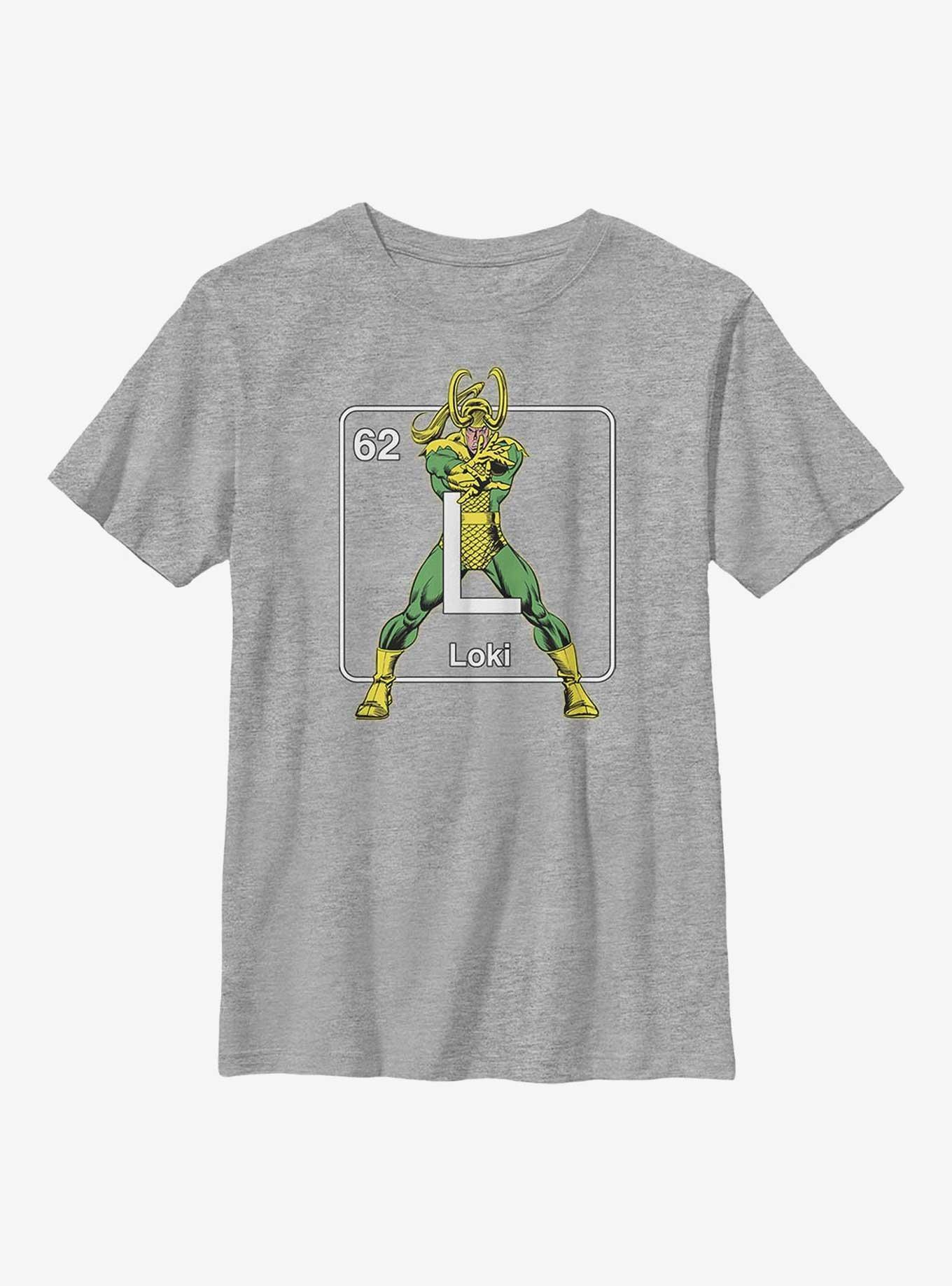 Marvel Loki Periodic Table Loki Youth T-Shirt, ATH HTR, hi-res