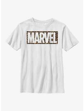 Marvel Logo Cheetah Fill Youth T-Shirt, , hi-res