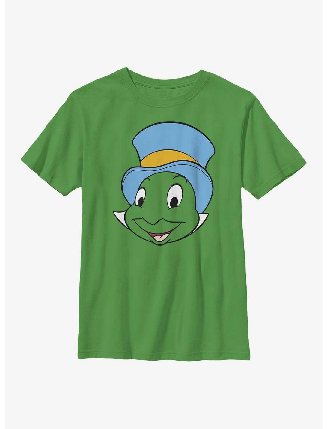 Disney Pinocchio Jiminy Face Youth T-Shirt, KELLY, hi-res
