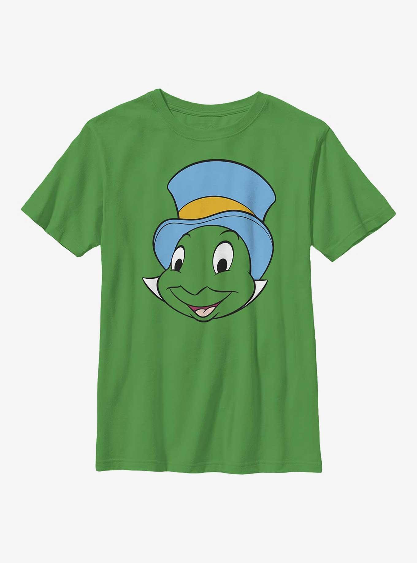Disney Pinocchio Jiminy Face Youth T-Shirt, KELLY, hi-res