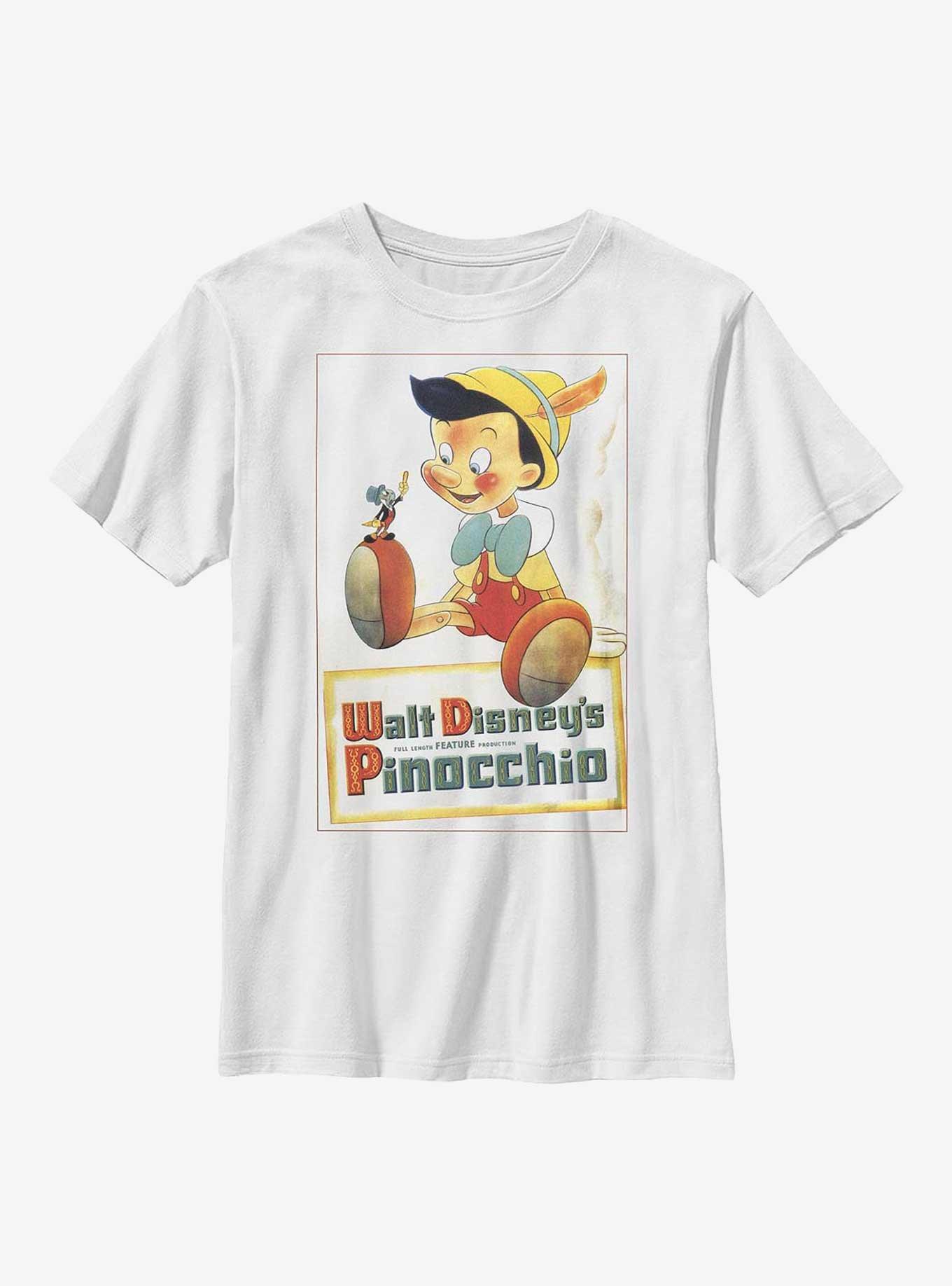 Disney Pinocchio Vintaged Poster Youth T-Shirt, , hi-res