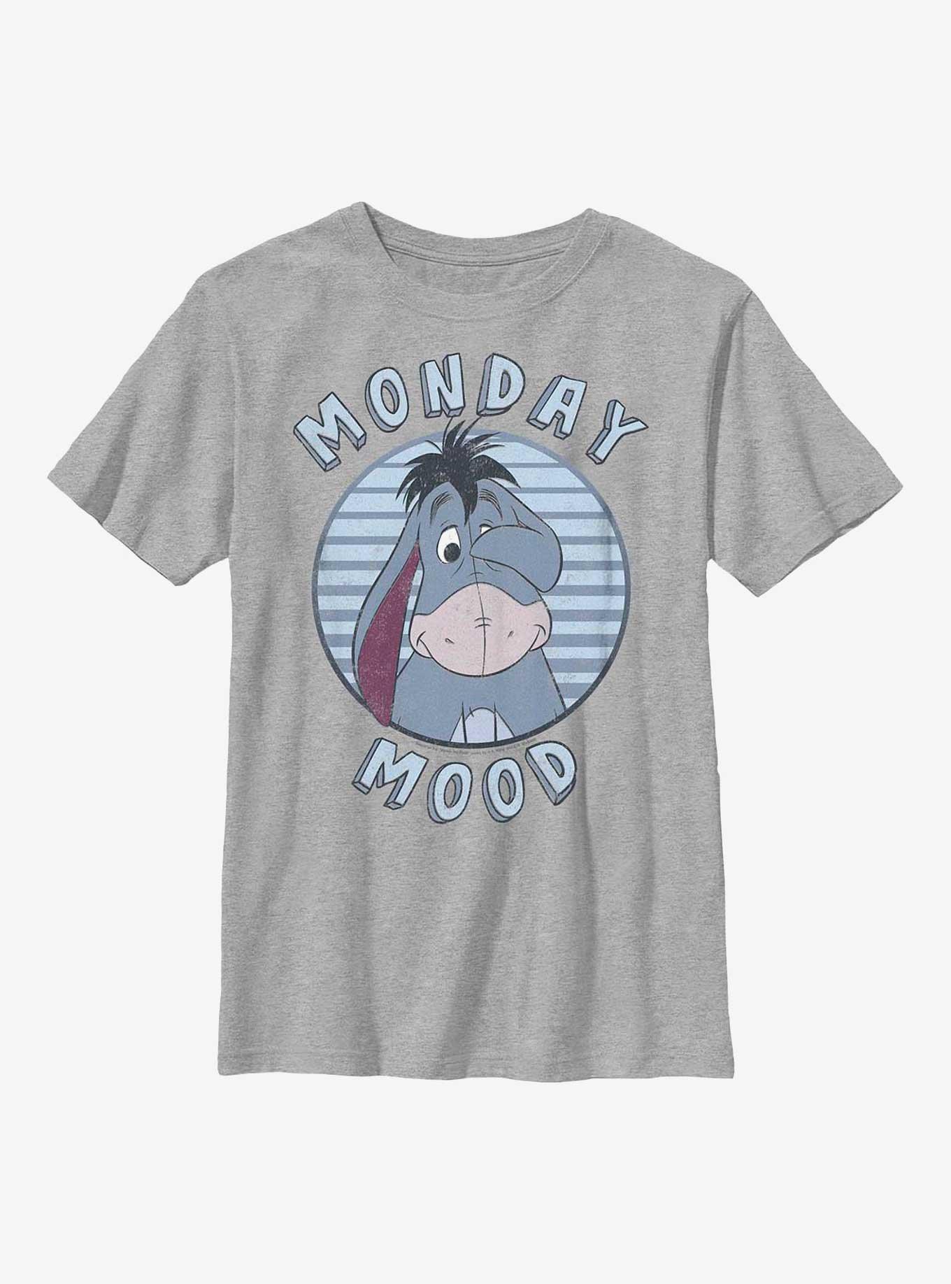 Disney Winnie The Pooh Monday Mood Youth T-Shirt, ATH HTR, hi-res