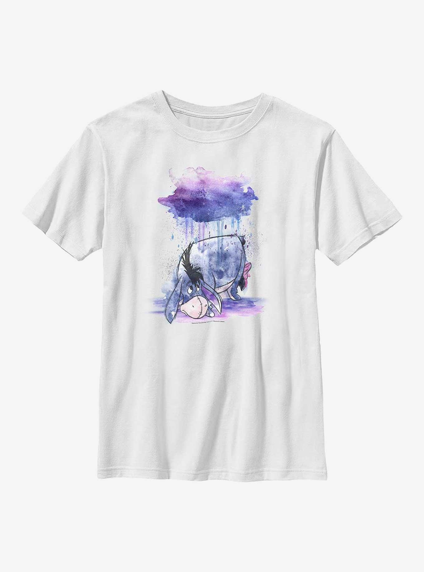 Disney Winnie The Pooh Watercolor Eeyore Youth T-Shirt, , hi-res