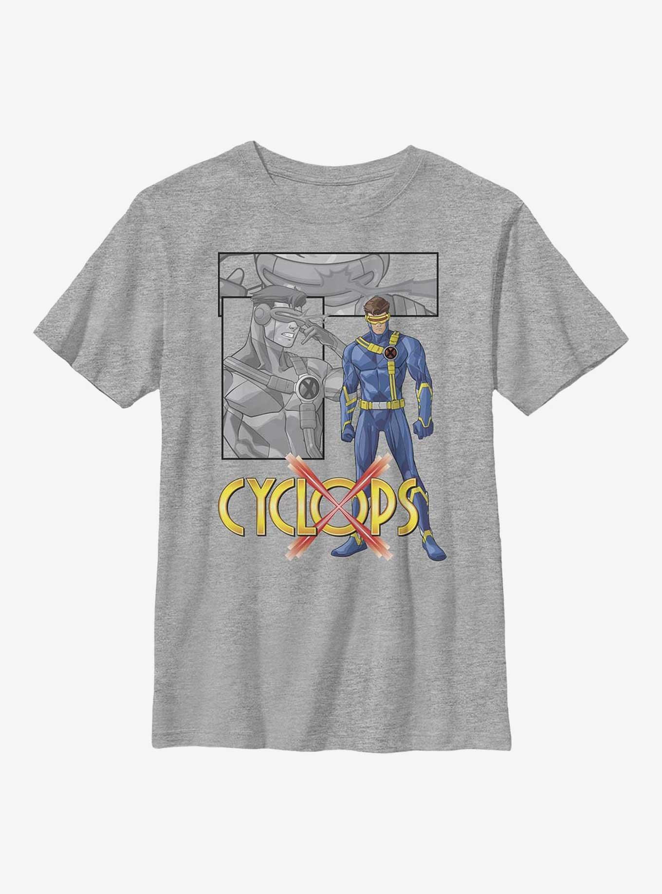 Marvel X-Men Laser Panels Youth T-Shirt, ATH HTR, hi-res