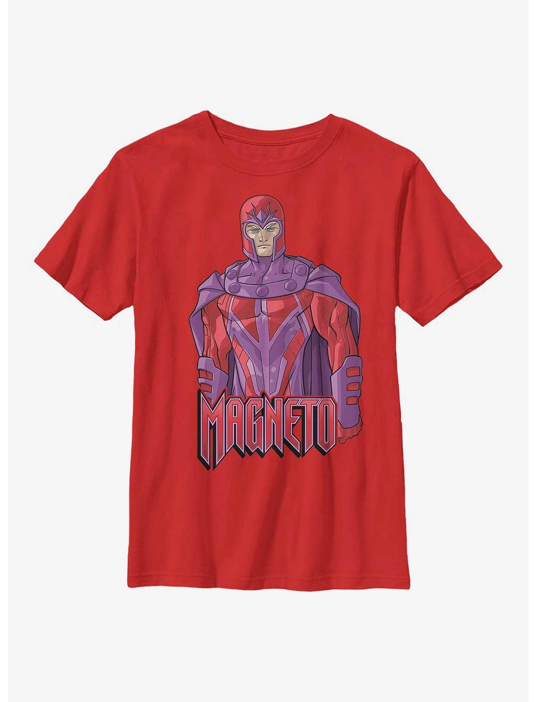 Marvel X-Men Magneto Panels Youth T-Shirt, RED, hi-res