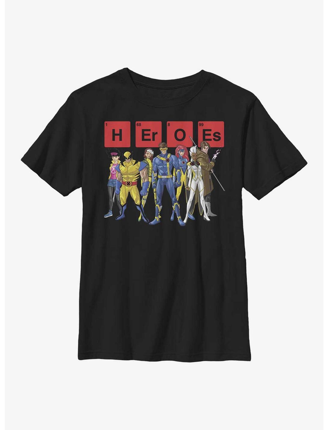 Marvel X-Men Mutant Heroes Youth T-Shirt, BLACK, hi-res