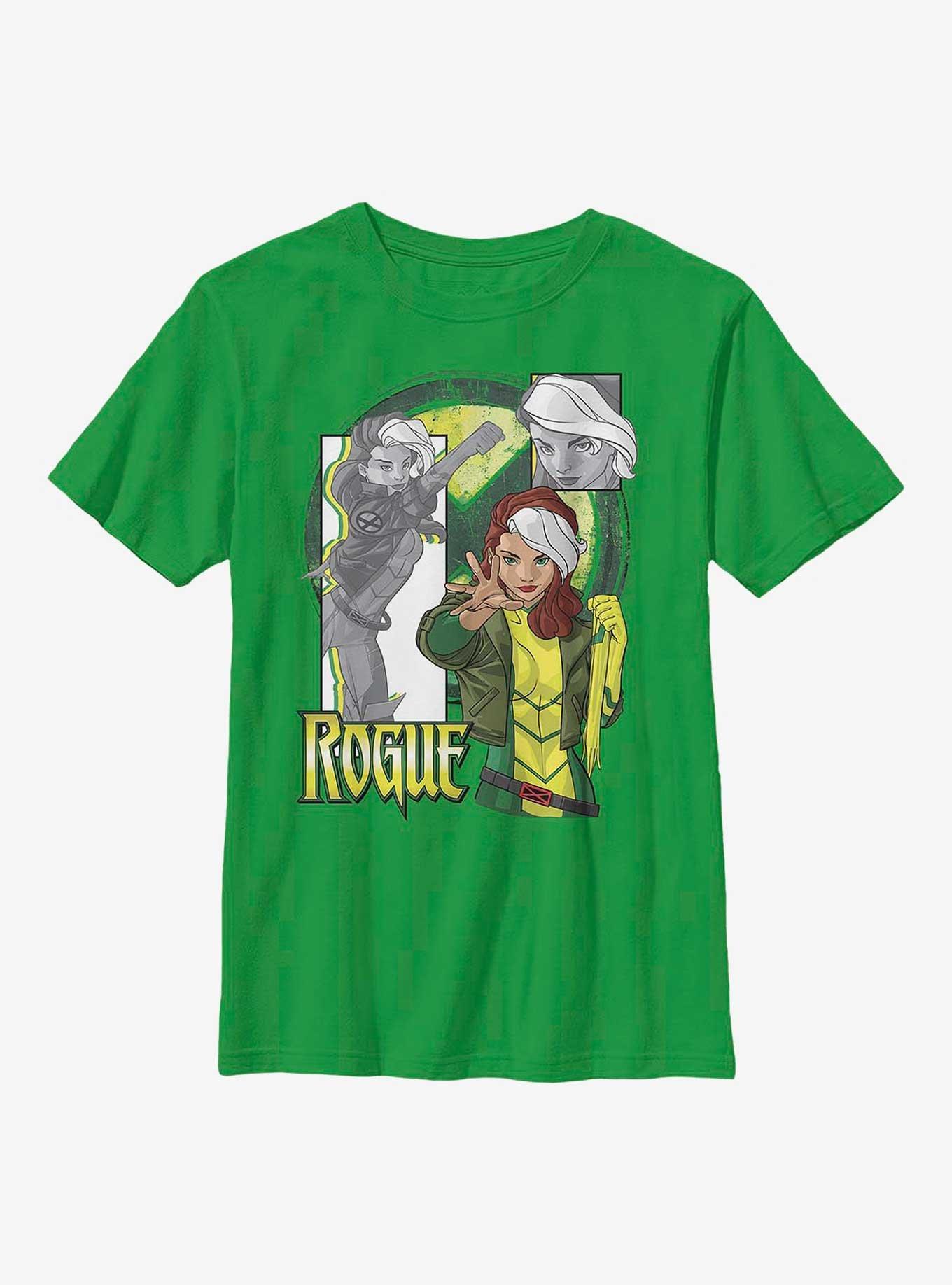 Marvel X-Men Rogue Panels Youth T-Shirt, KELLY, hi-res