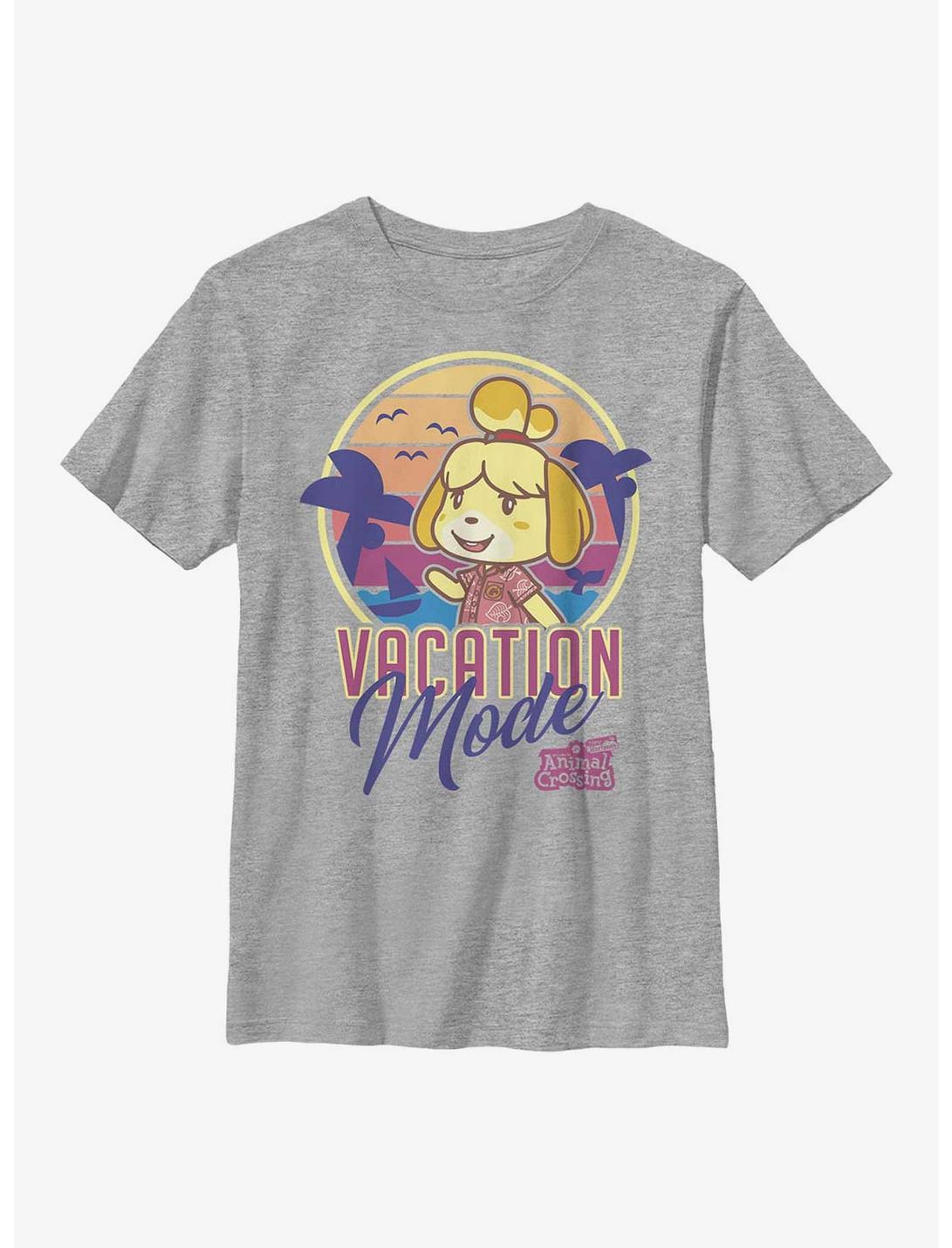 Nintendo Animal Crossing Vacation Mode Youth T-Shirt, ATH HTR, hi-res