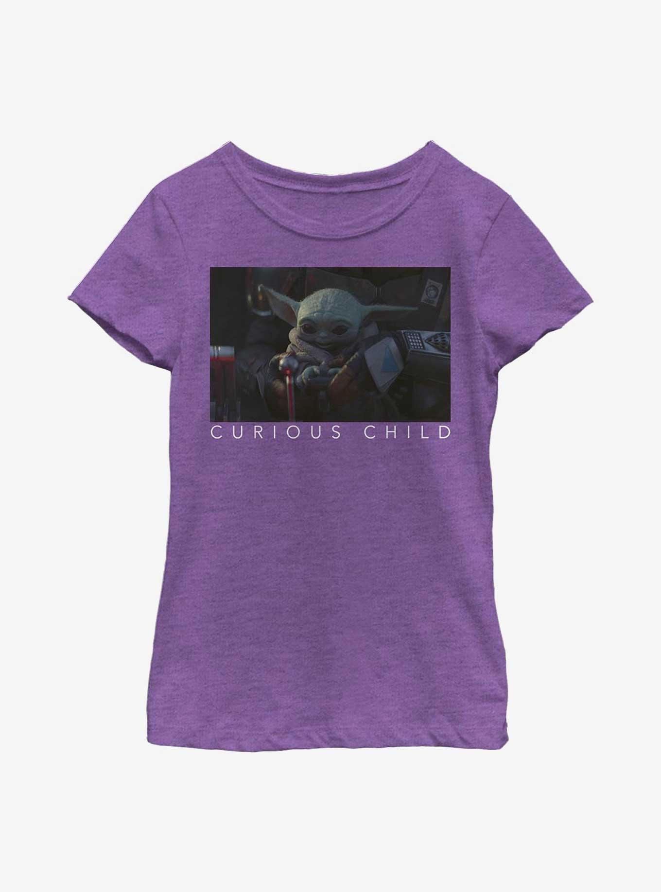 Star Wars The Mandalorian Curious Photo Youth Girls T-Shirt, , hi-res