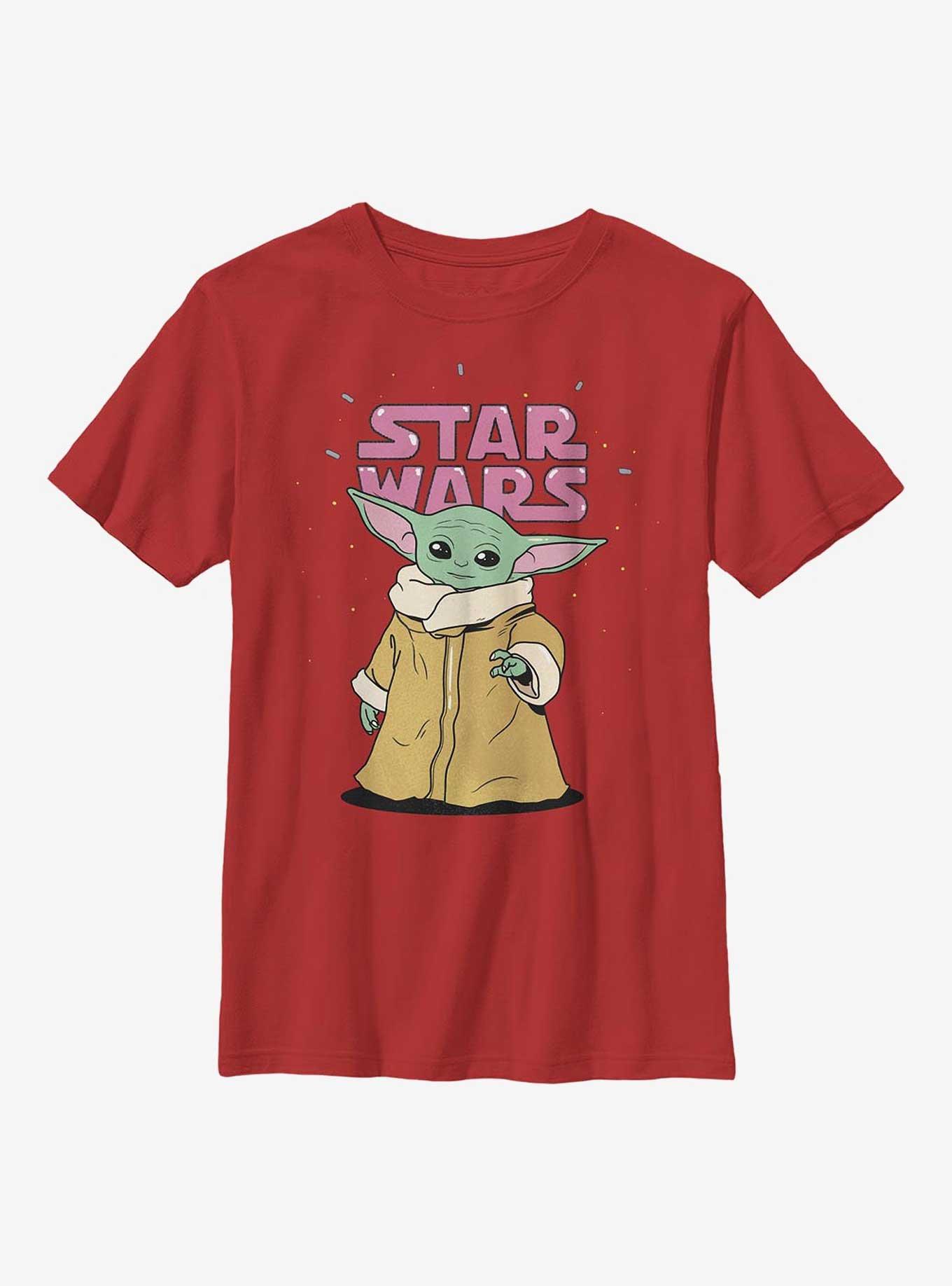 Star Wars The Mandalorian The Child Stance Logo Youth T-Shirt, , hi-res