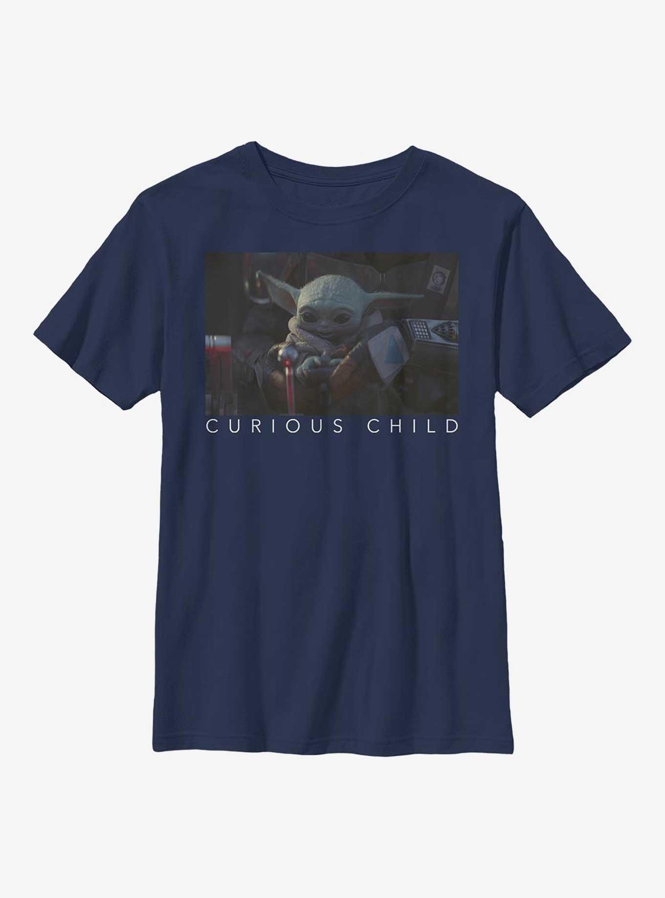 Star Wars The Mandalorian Curious Photo Youth T-Shirt, , hi-res