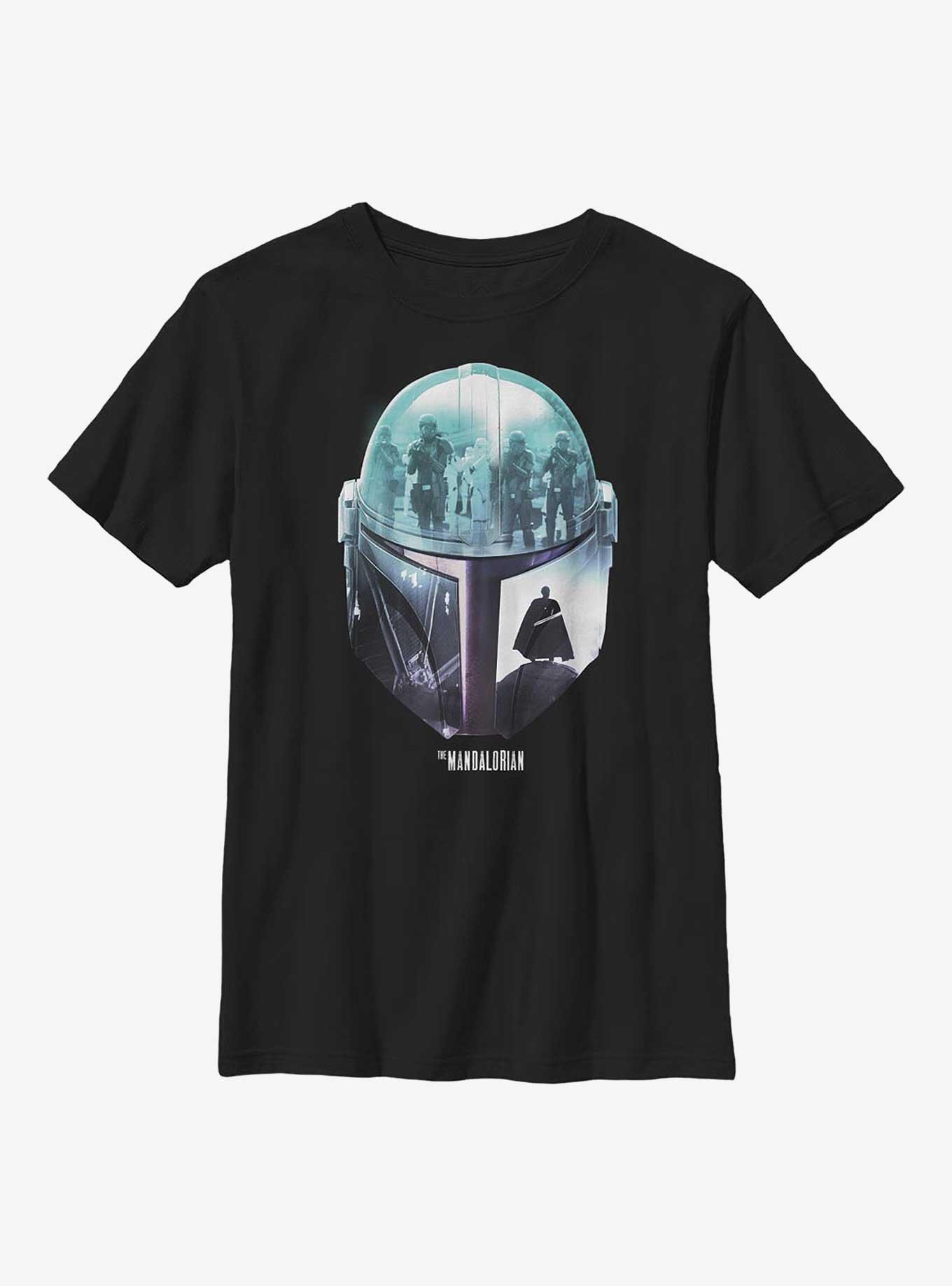 Star Wars The Mandalorian Moff Sunset Youth T-Shirt, BLACK, hi-res