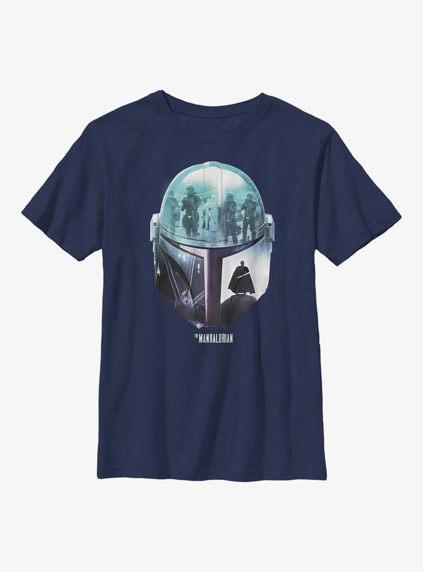 Star Wars The Mandalorian Moff Sunset Youth T-Shirt, NAVY, hi-res