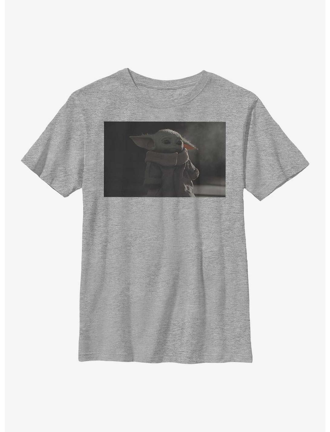Star Wars The Mandalorian Sad Baby Youth T-Shirt, ATH HTR, hi-res