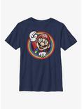 Nintendo Super Mario Rainbow Mario Youth T-Shirt, NAVY, hi-res
